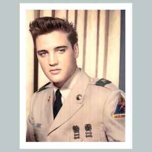 #0242  Elvis Army Portrait 4x6 Version Glossy Photo Fast Ship